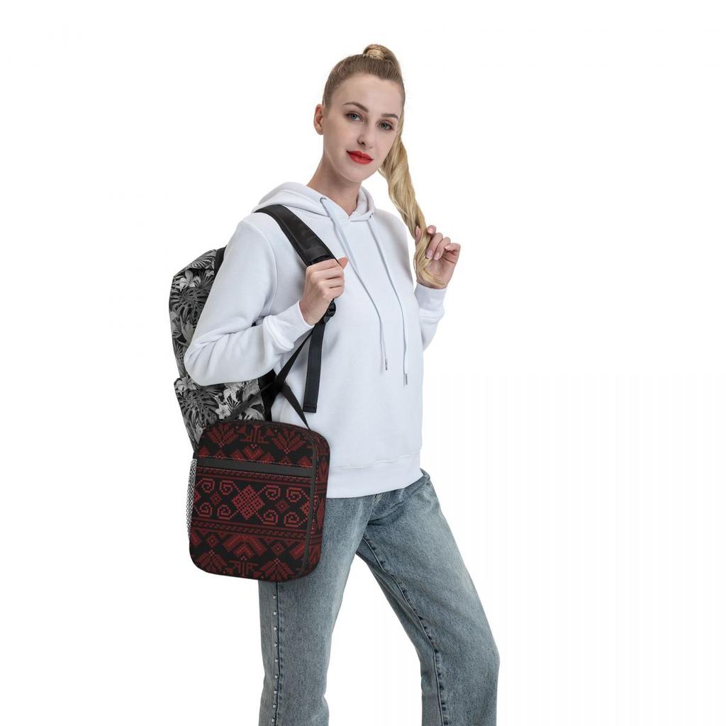 Palestinian Jordanian Insulated Lunch Bag for Women Office Cooler Thermal Food Box Tote Portable Lunch Boxes Container