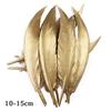 10-500 Gold Goose Rooster Feathers For Crafts Wedding Party Home Decoration Jewelry Making Plumes Diy Supplies