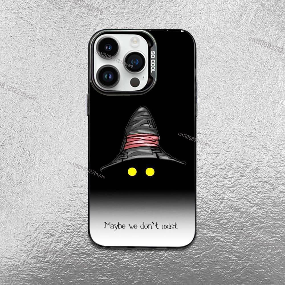M-Moogle Final Fantasy Vivi Phone Case For iPhone 17,16,Pro,Max,e,15,14,Plus,13,12,Mini,11, Matte Colored Silver Luxury Cover
