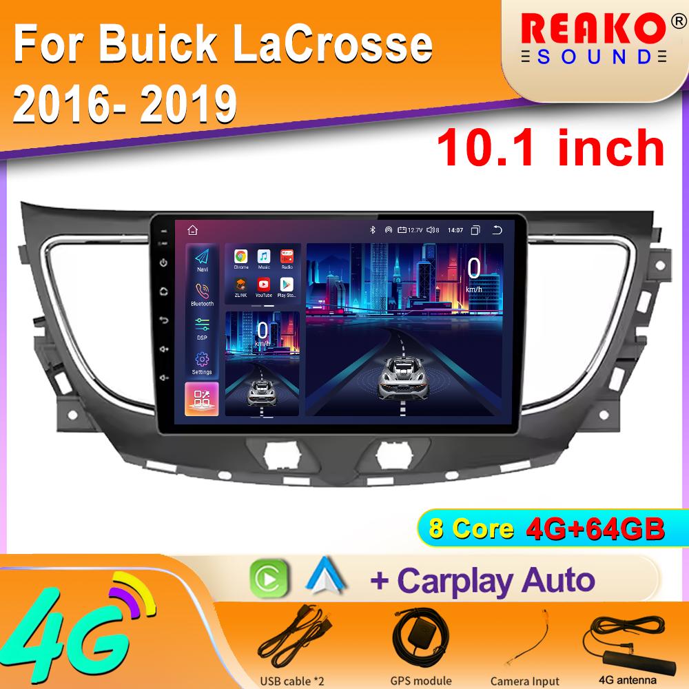 Android Auto Car Radio For Buick LaCrosse 2016 2017 2018 2019 Multimedia Video Player Navigation GPS Carplay 4G WIFI BT 2DIN