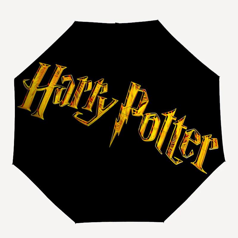 1pc Harry Potter Automatic Folding Umbrella - Sturdy 8-Rib Polyester Canopy,Sun-Defying Travel Companion Yy251023125