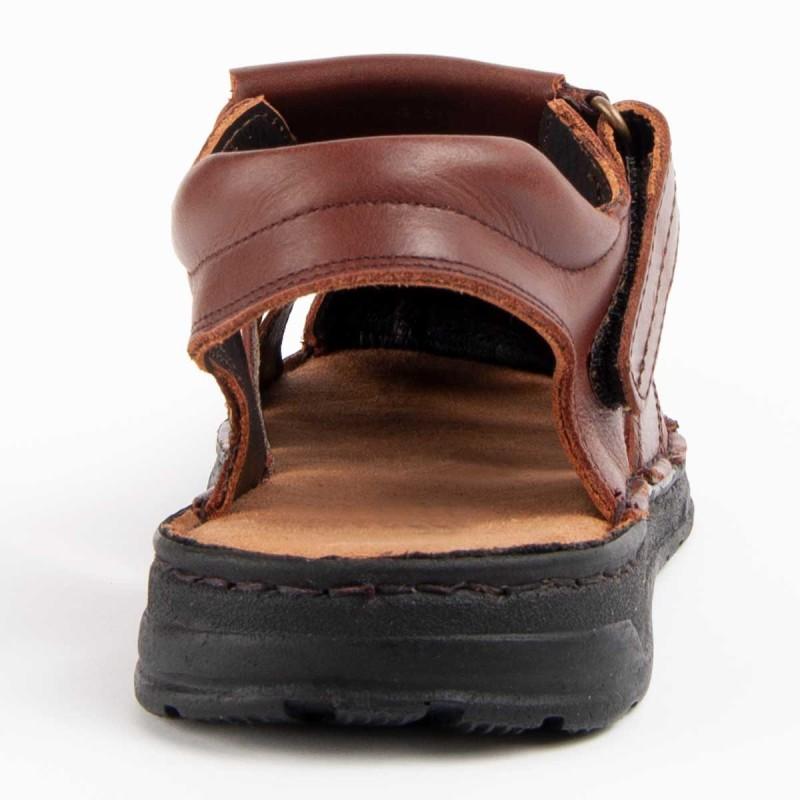 Sandalia De Piel Para Hombre. Purapiel Beira6 102728