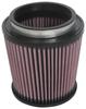 K&N RU-3600 Universal-Luftfilter (Gummikopf, konische Form, 4,0 Zoll (102mm)