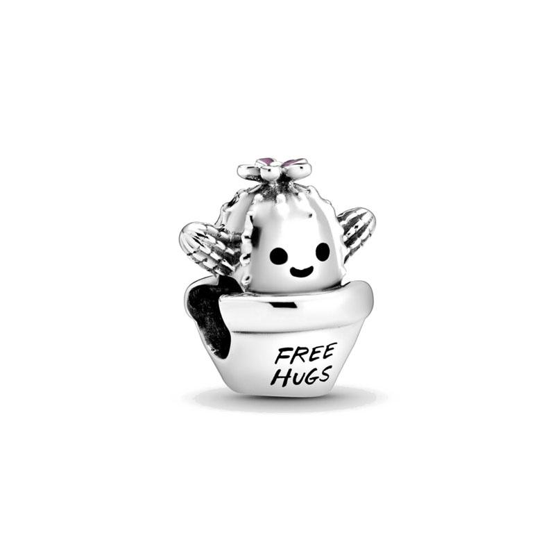925 Silver Boy, Girl, Robot Bead Dog, Cat Pendant Suitable For European Bracelet DIY Exquisite Jewelry