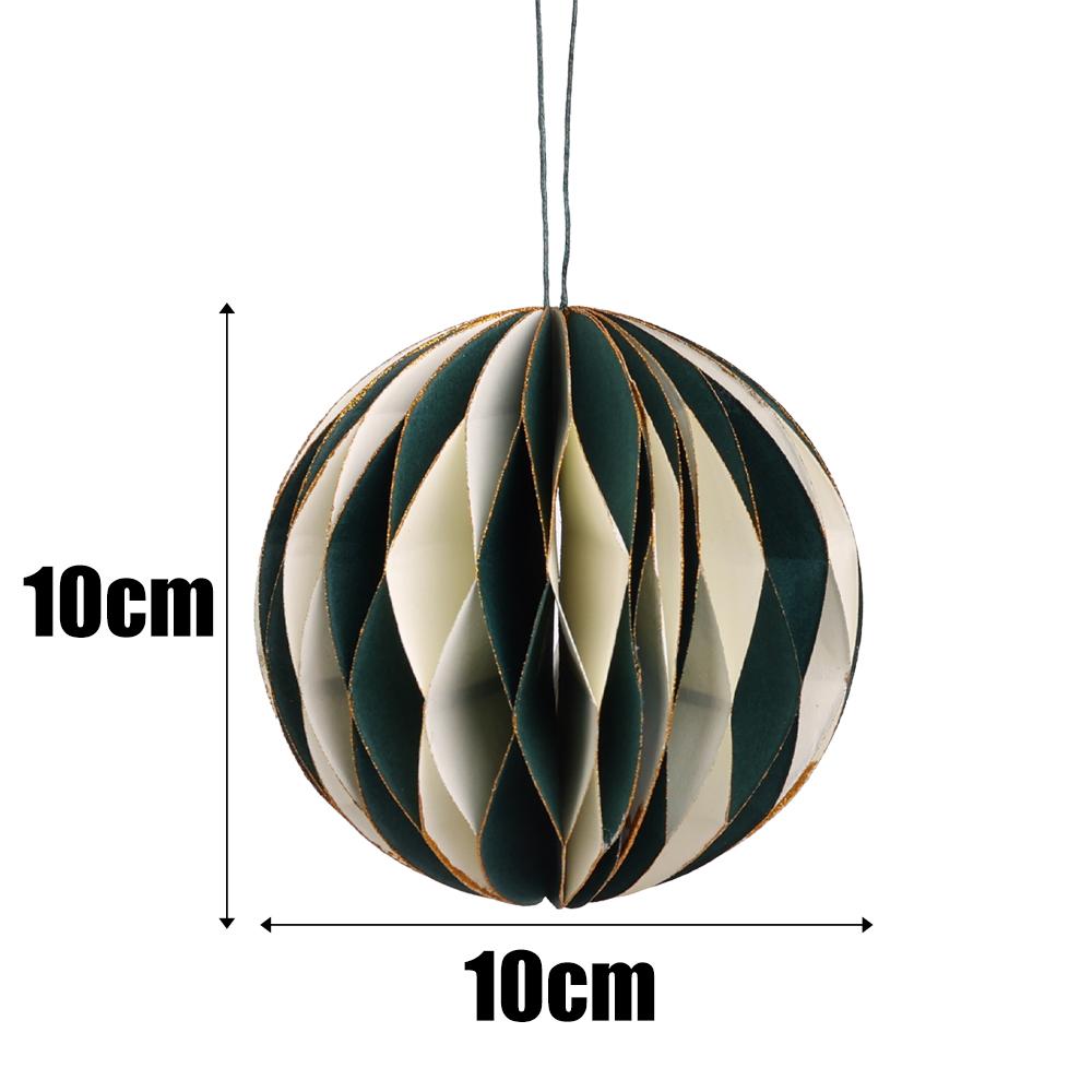 

10 Cm Honeycomb Ball Pendant Easy Assemble Gold Powder Edge Ball Hanging Ornament Household Party Christmas Festival Decoration 1Pc