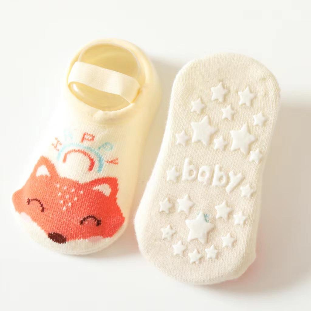 6Paris/lot Newborn Baby Girls Boys Socks Non Slip Cotton Cartoon Kids Socks For Boys Girls Toddler Floor Sock 0-3Years