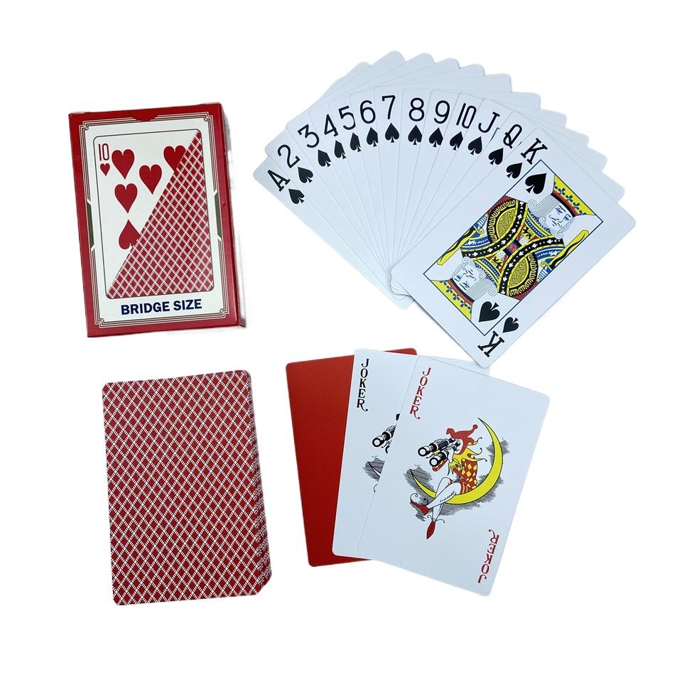 

Plastic Poker Card Pvc Red Blue Green Coffee Color 4 Colors Washable Sand Washable Stencil High-end Game Entertainment High Quality