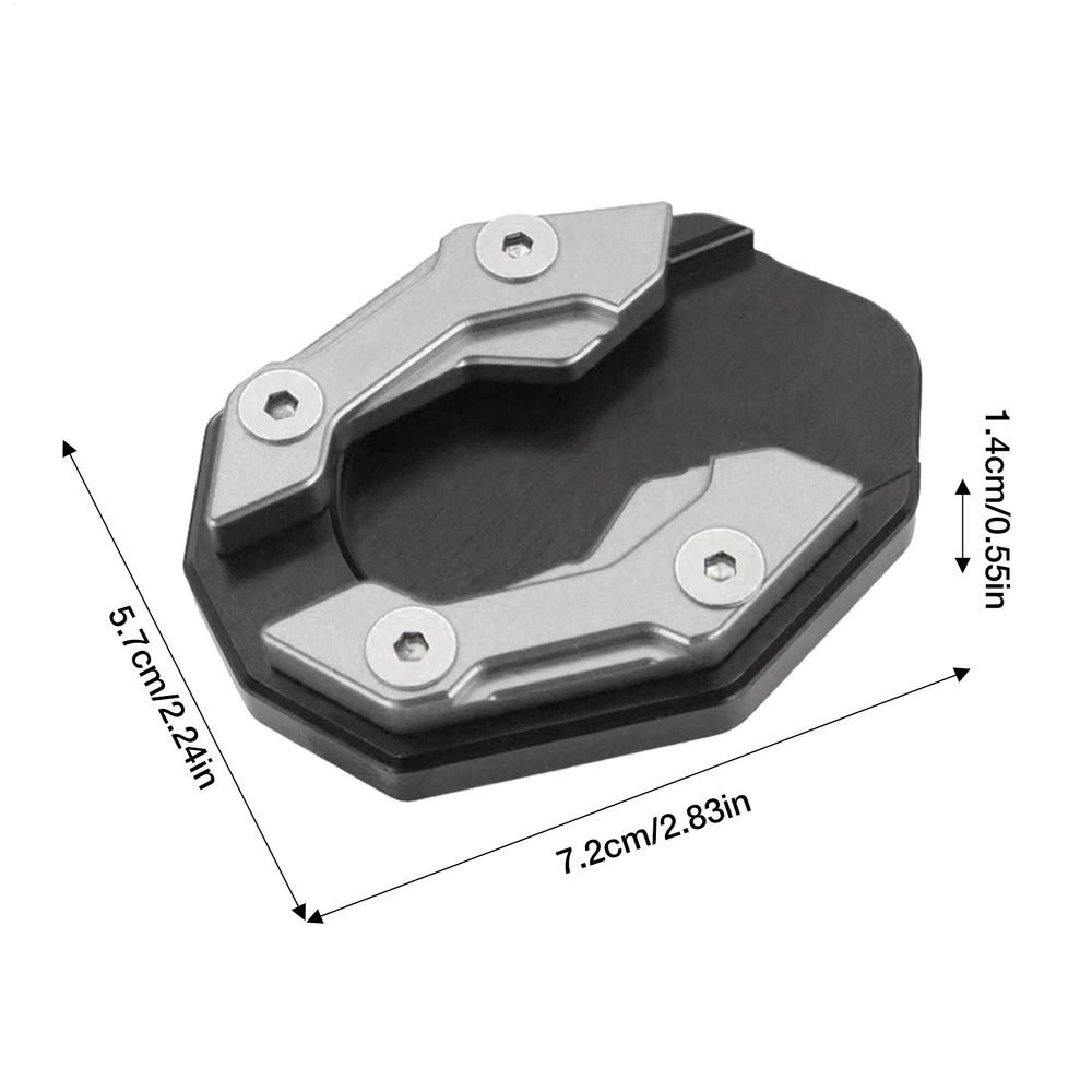 NEW Motorcycle Kickstand Pad Extender Foot Side Stand Motorcycle Kickstand Extension Support Plate Foot Side Stand Extension Pad