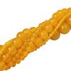 Naturalne okrągłe koraliki 7A z żółtego agatu do tworzenia bransoletek DIY Naszyjnik z biżuterią