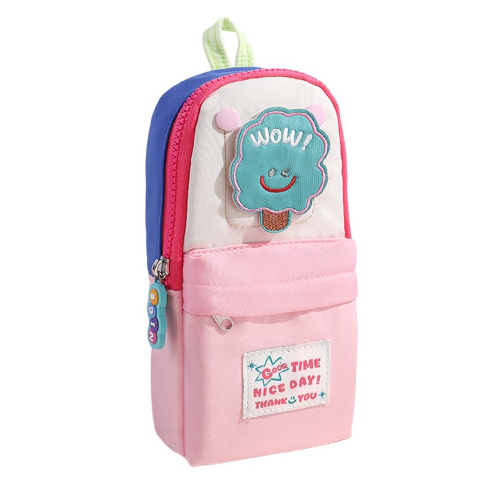 

Large Capacity Pen Bag Cloud Design Stationery Organizer INS Stationery Bag School Office рожевий