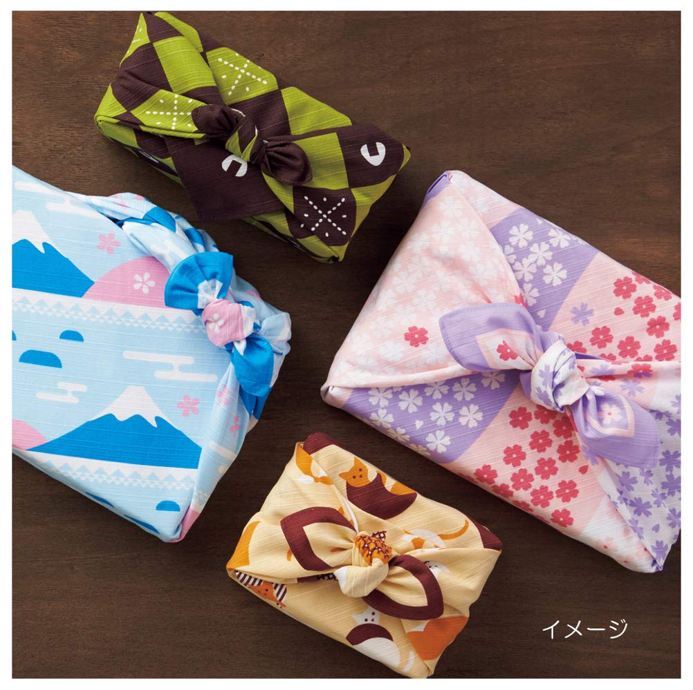Miyamoto Furoshiki Large 70 x 70 Yuzu 6568 Japanese-made (wrapping cloth), "Okami-san's Furoshiki," cm, (citrus fruit) design,