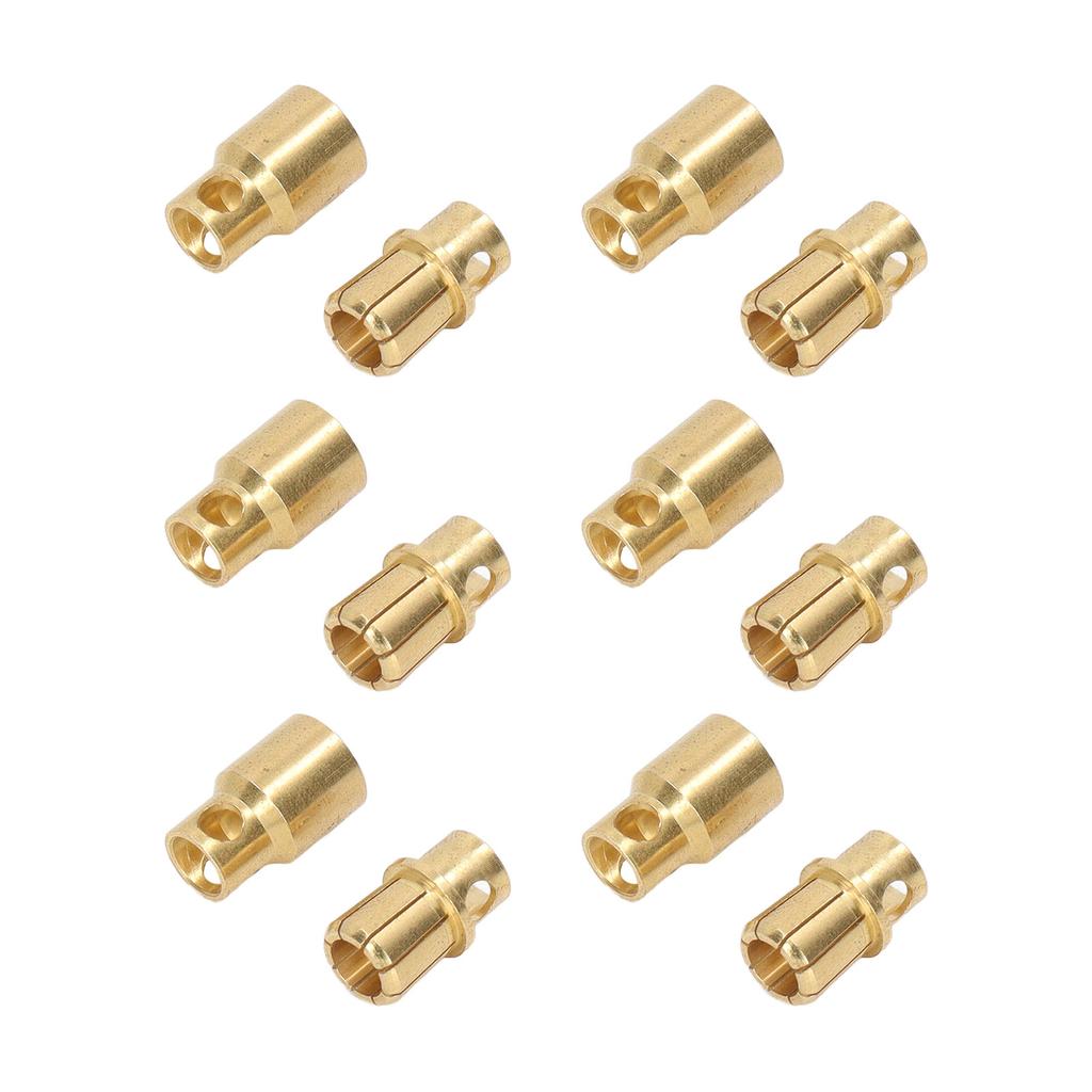 30 Sets Connector Plug 8.0 Gold Plated Brass High Accuracy Firm Connection Set Kit for Battery