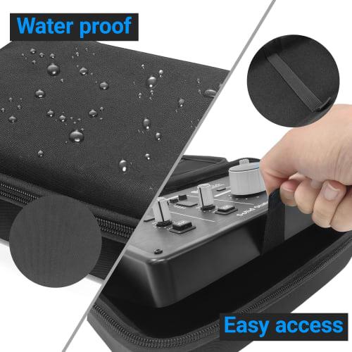 Musiin Audio Interface Storage Case for SSL2 MKII and SSL2+MKII Audio Interfaces, Top Cover with Zippered Mesh Pocket and Handle Strap, Portable Trave