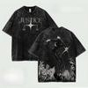 Hiromi Higuruma Jujutsu Kaisen Camiseta Anime Lavada Camiseta Oversized para Roupas Masculinas Verão Manga Curta Algodão Camisetas Tops