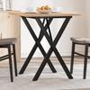 VidaXL Dining Table X-Frame, Dinner Table, Dining Table Kitchen Restaurant Interior, 70x70x75.5cm Pine Wood 3282759