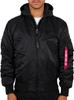 Winter Jacket Alpha Industries MA-1 ZH Back Print (128113) Black/white