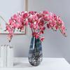 9 Heads Fake Phalaenopsis Multi-fork Handcraft Artificial Butterfly Orchid for Home
