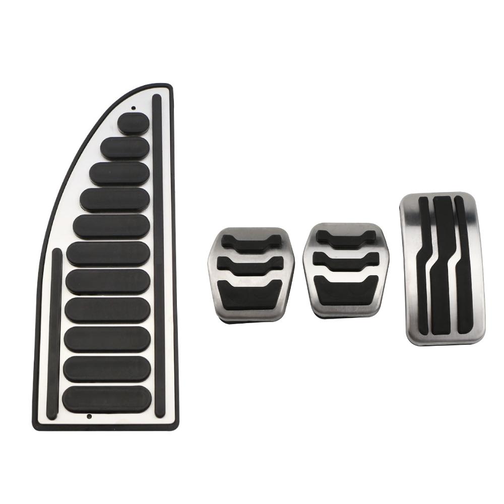 Stainless Steel Acclerator Pedal Covers for Ford Focus MK2 MK3 Kuga Escape 2013-2019 LHD AT MT Car Modification Accessories