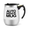 Xuuyuu Automatic Mixer Cup, Stainless Steel Mug with Insulation, Automatic Magnetic Stirring Cup, Automatic Stirring, and Keeps Hot Water Warm (White)