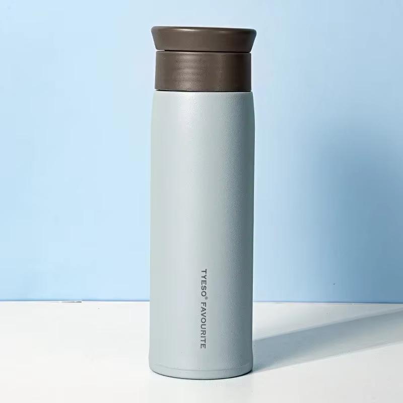 

TYESO 350/500ML Stainless Steel Thermos Cups Frosted Water Bottle Insulated Bottle Coffee Cups Travel Car Home Vacuum Water Cup 350ML морская волна