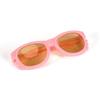 2pcs/set Multicolor Retro Cool Doll Glasses Round Frame Mini Plastic Glasses for Doll  Kids Toy