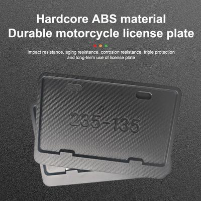 Motorcycle License Plate Frames Universal Rustproof License Plate Holder Front Rear License Plate Holders 2 Holes