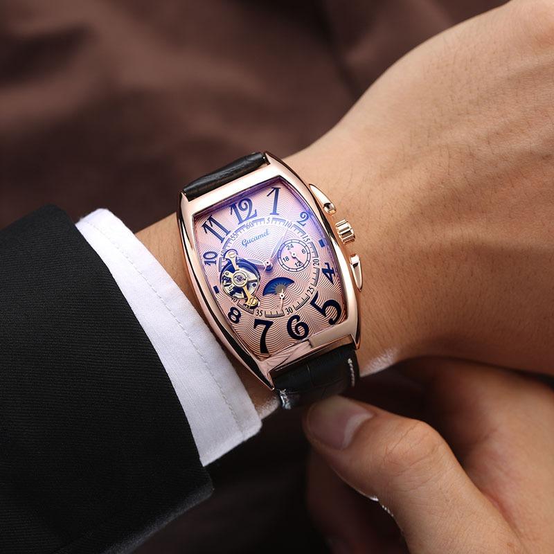 Mechanical Watches, Barrel-type Mechanical Watches, Men's Watches, Fully Automatic, Tourbillon Automatic Mechanical Watches
