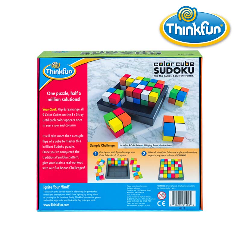 ThinkFun Cube American Style Sudoku Game 76342 Japanese Instruction Manual Included Ages "Color Sudoku" 8+