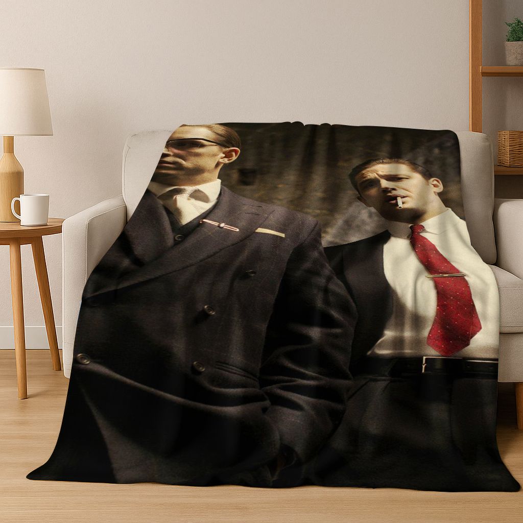 3D Tom Hardy Art Actor Star Flannel Blanket,Cozy Soft Throw Blanket for Home Bedroom Bed Sofa Picnic Office Cover Kids Gift