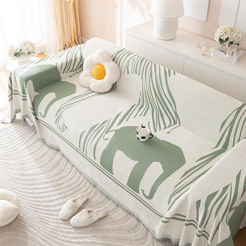 

Современный и минималистский шениль Four Seasons Universal Elephant Sofa Towel All-Inclusive Universal Sofa Cover Fabric Antistick Wool 180*130cm