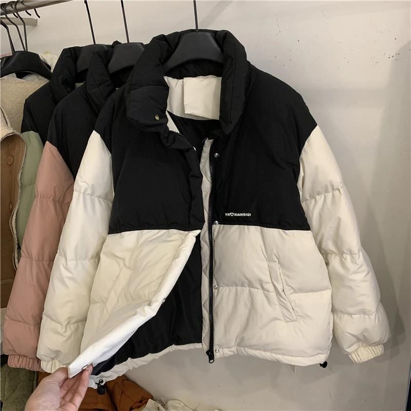 New Short Cotton Jacket for Women's Cotton Clothes Loose Bread Jacket for Winter Jacket