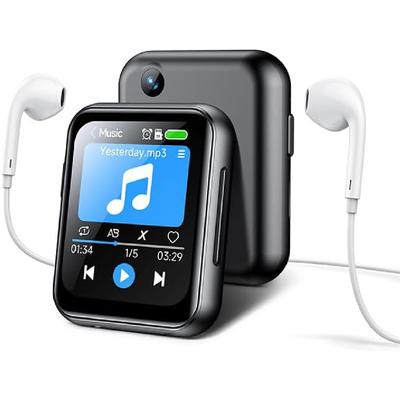 Odtwarzacz MP3 z kartą TF o pojemności 128 GB, aparat cyfrowy FHD 720p, odtwarzacz dźwięku bezstratnego Bluetooth 5.4, przenośny odtwarzacz muzyki z 2-calowym ekranem dotykowym i głośnikiem