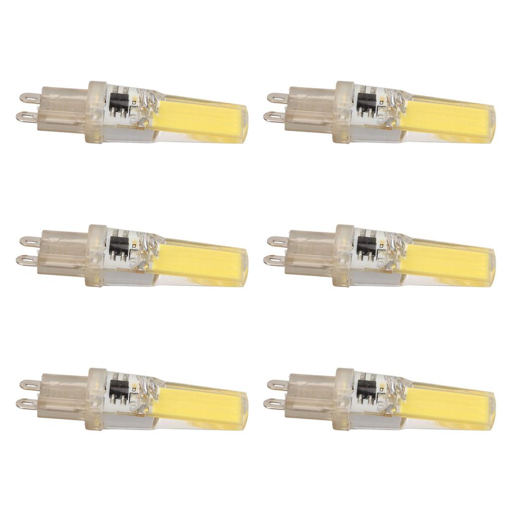 6 Stück G9 LED Lampe COB Dimmbar Professionelle G9 LED Birne Ersatz für Wandleuchten Tischlampen 220V