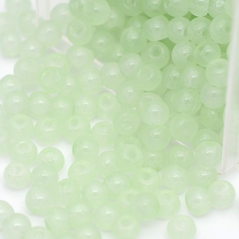 4mm Imitation Jade Glass Seed Beads for Jewelry Crafting – Solid Color Round Beads for Bracelets and Necklaces