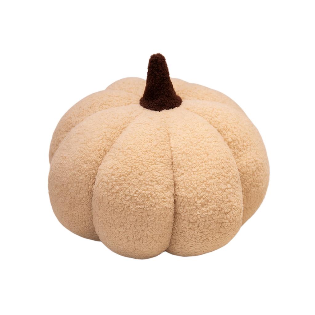 Plush Pumpkin Throw Pillow Soft Decorative Cushion for Living Room Sofa Autumn Seasonal Home Accent Pillow with Unique Shape and Texture