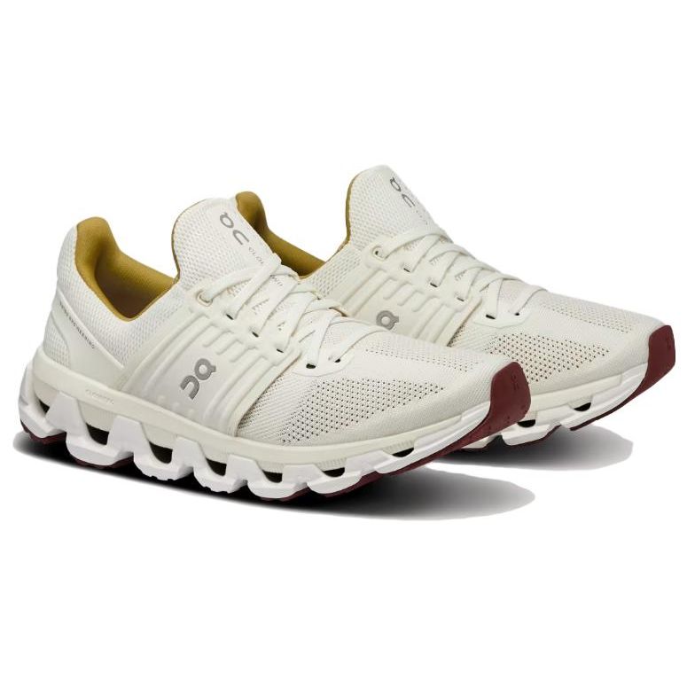 On Cloudswift Comfortable Versatile Mesh Shock Absorbing Durable Low Top Training Running Shoes Women sneaker White Green 3WD30181407