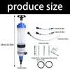 Heavy Duty Hand Pump 1500ML Oil Syringes Extractor Tool with Corrosion Resistant Design Suitable for Vehicle Maintenance