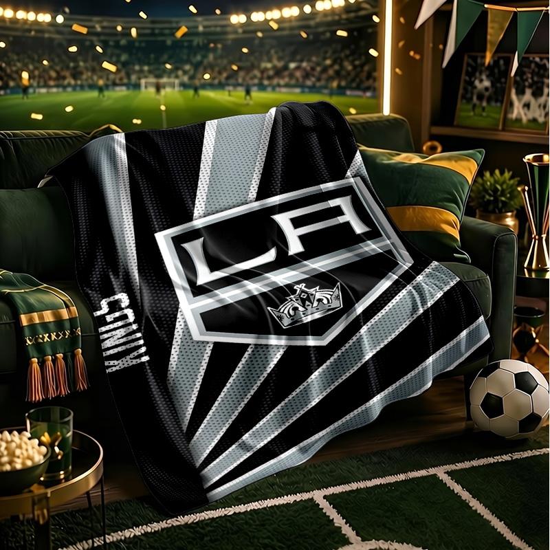 Los Angeles Eishockey Decken Flanelldecken Plüsch für Sofa Bett Geschenke für Männer Frauen Reise Picknickdecke Weihnachtsgeschenke für Fans