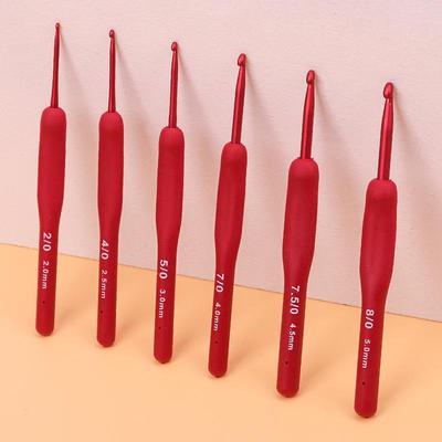 Stainless Steel Non-Slip Crochet Hook Set for DIY Knitting and Beginners