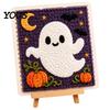 Handmade Yarn Art Craft DIY Fabric Weaving Painting Kit, Halloween Christmas Crochet Kit Decor Projects for Decoration, Beginner Project Set Supplies