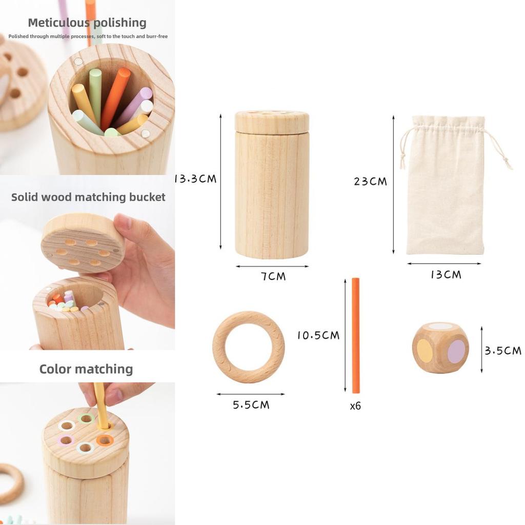 Wooden Take Color Balance Stick Game Children Puzzle Toy Set For Kids Fine Motor Skills And Concentration Development