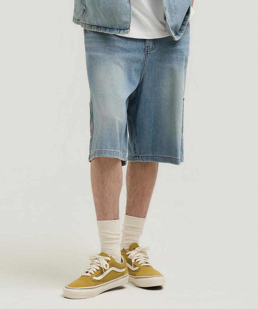 Tullunjeubeulig Tb-No.2 Denim Carpenter Shorts (E5910G4102)