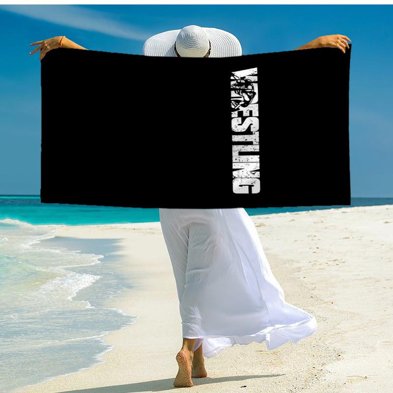 Wrestling Mode Strandtuch: Ideal für Sommerabenteuer Weich, saugfähig und schnell trocknend geeignet zum Schwimmen und Baden