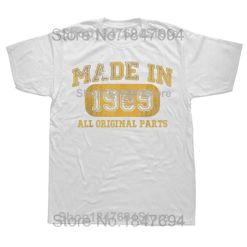 Funny Summer Style Limited Edition 1969 T Shirts Men Funny Birthday Short Sleeve O Neck Cotton Man Made In 1969 Tshirt Tops