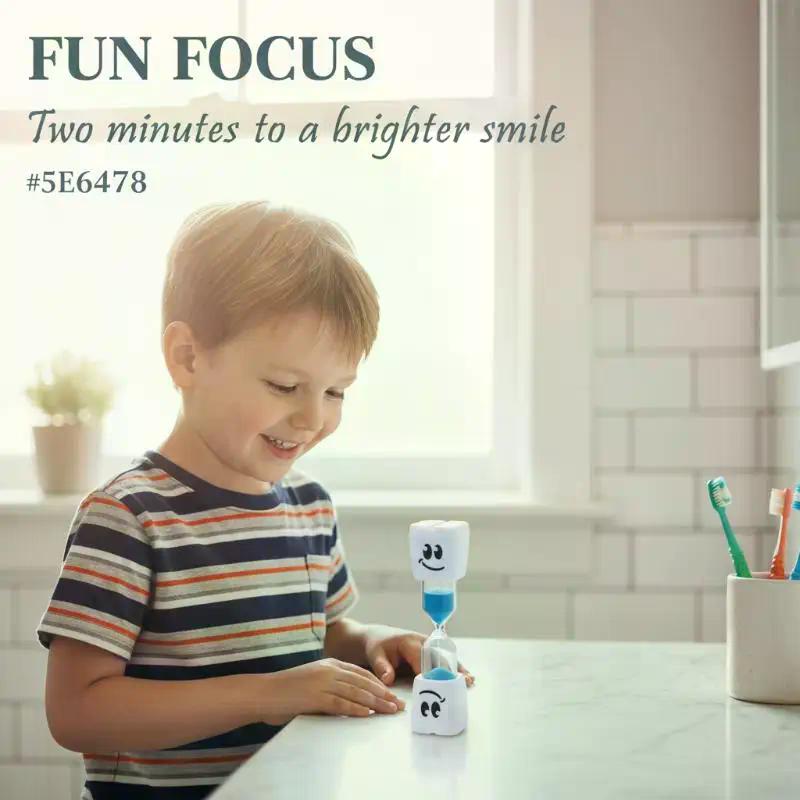 Timer Creativo Occhi Grandi da 2 Minuti Timer Bambini Spazzolamento Denti Clessidra Timer da Cucina Clessidra Regalo per Bambini