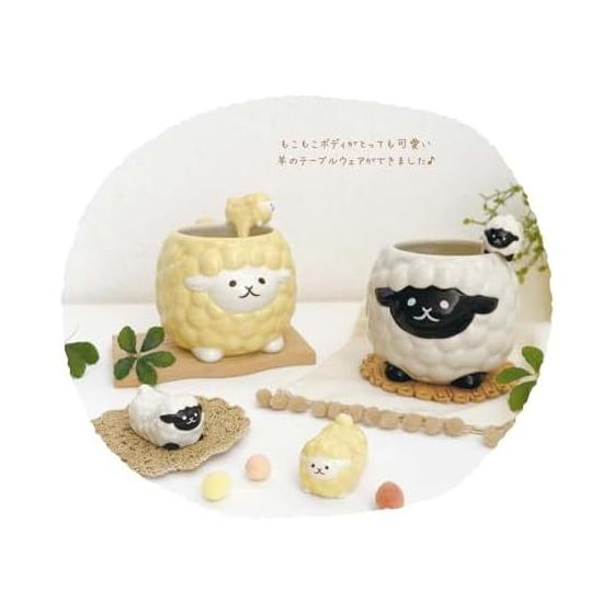 Decor Corporation Moko Moko Merry Sheep Chopstick Rest, Suffolk MG-29412, Fluffy Body, Cute Sheep Tableware