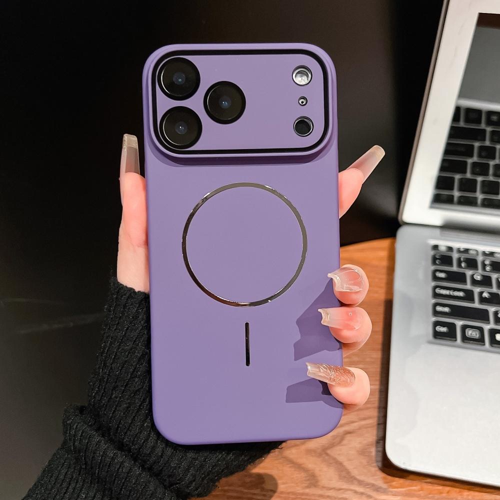 Ultra Thin Matte For Magsafe Magnetic Phone Case For For Iphone 17 Pro Max 16 15 14 13 12 11 Glass Lens Film Protection Hard PC Cove