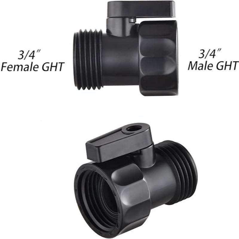 1pc 3/4GHT Garden Hose Threaded Joint Plastic Ball Valve Water Flow Control Switch Gardening Accessories