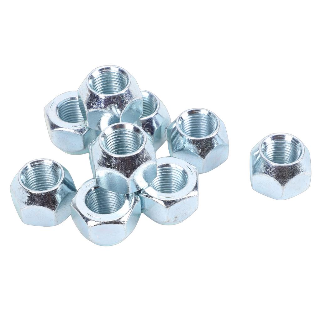10pcs 1 2 20in Trailer Lug Nuts Zinc Plated Open End Wheel Lug Nuts for 1 2in Wheel Lug Studs RV Truck Tire Bolt 50
