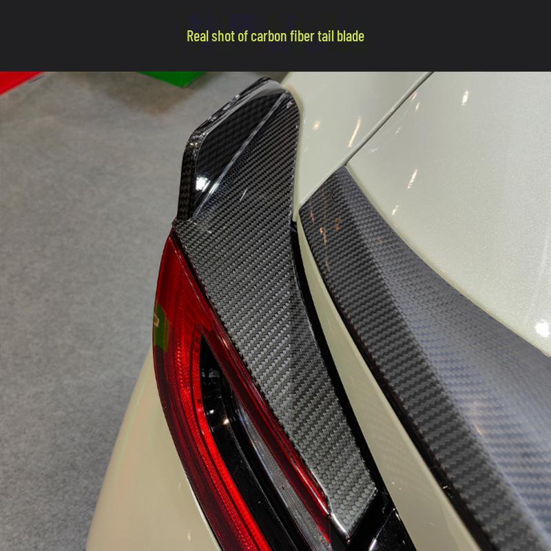 Dry Carbon Fiber Taillight Decoration for 22 Subaru BRZ & Toyota 86 Models - Wind Blade Style, Easy Installation